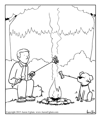 Stir Faster Please - Campfire Dog