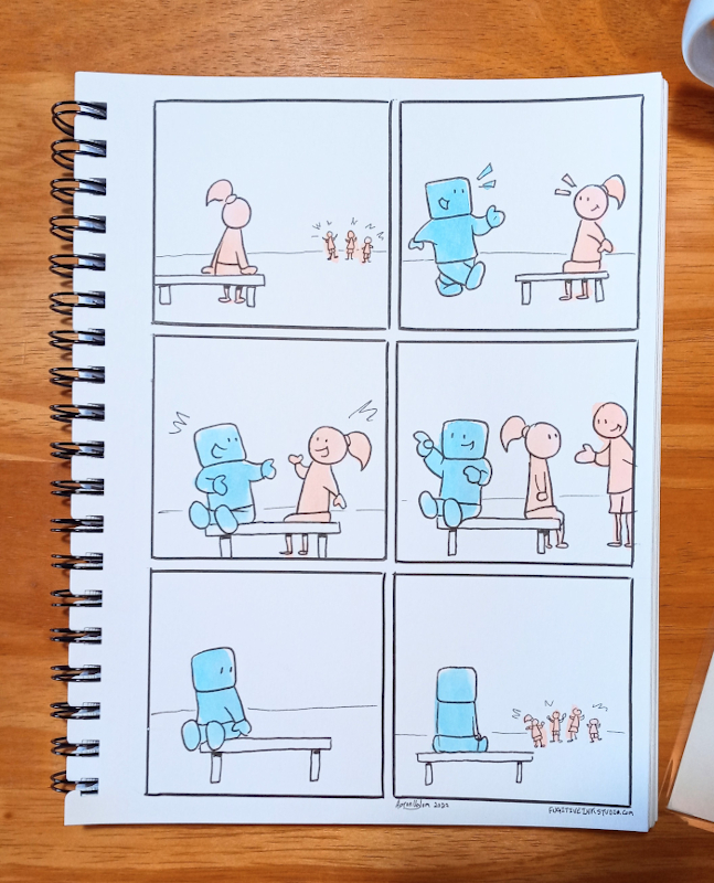 Placeholder Friend comic