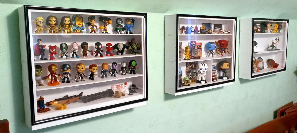 Display Cases on Wall