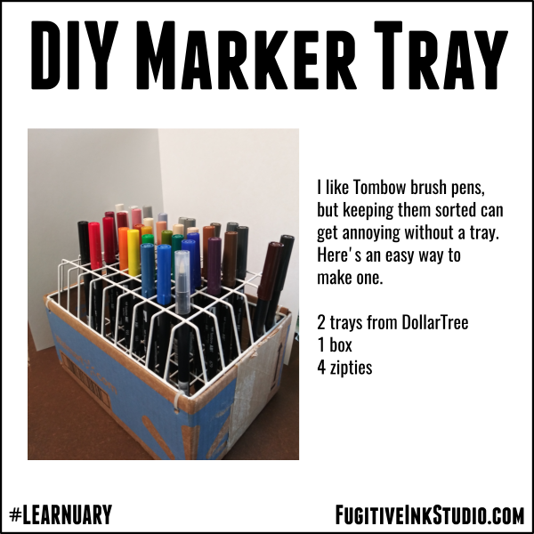 DIY marker tray